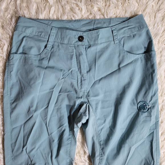 Mammut Cargo Climbing Khaki Blue Pants Size 8 - Picture 2 of 15